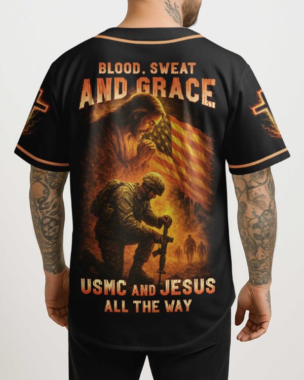 Blood Sweat And Grace All Over Print Jersey - Image 3
