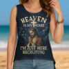 Heaven Is My Home All Over Print Crop Out Wrap Back Tank Top