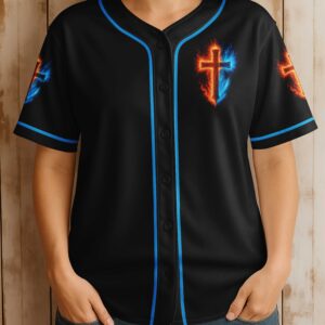 Alternative view of He Died For Me I Ride For Him All Over Print Jersey