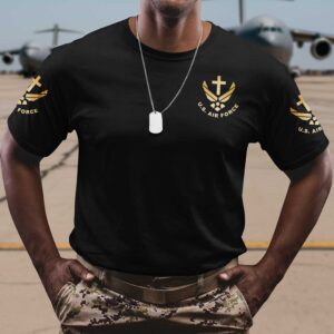 Alternative view of I Flew With The Air Force All Over Print T-Shirt