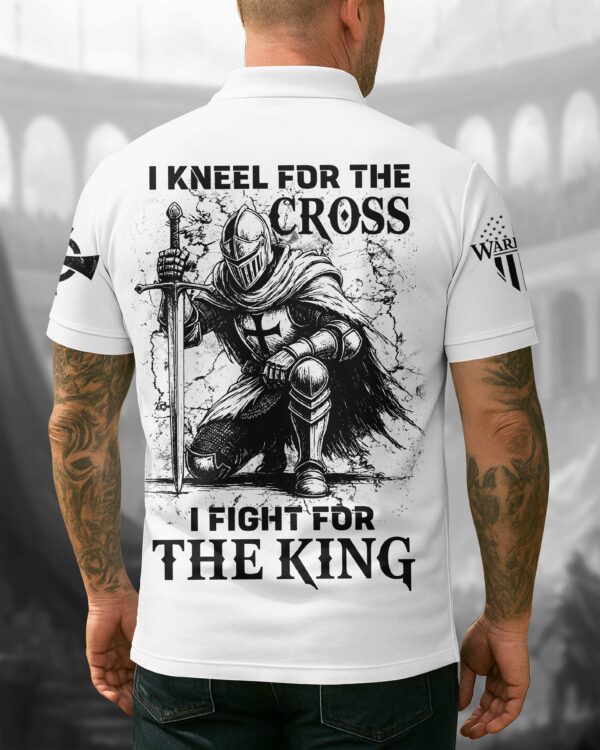 I Kneel For The Cross I Fight For The King Shirt - Image 10