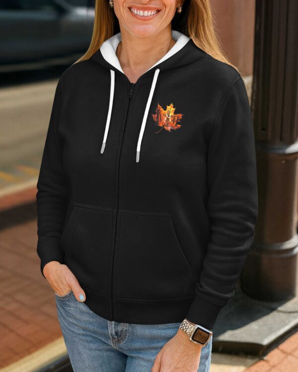 When Leaves Fall Down Zip Hoodie - Image 6