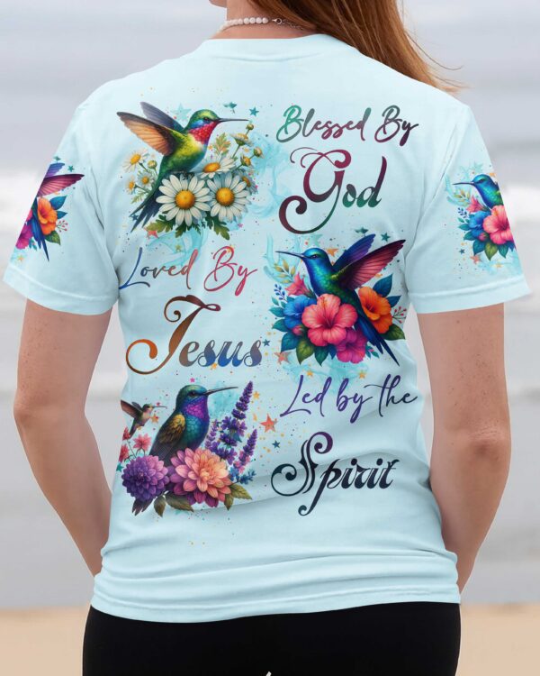 Blessed By God Loved By Jesus Led By The Spirit Shirt - Image 10