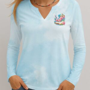 Alternative view of Faith Hope Love All Over Print V-neck Long Sleeves Shirt