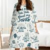 Let Me Tell You About My Jesus All Over Print Sleep Tee