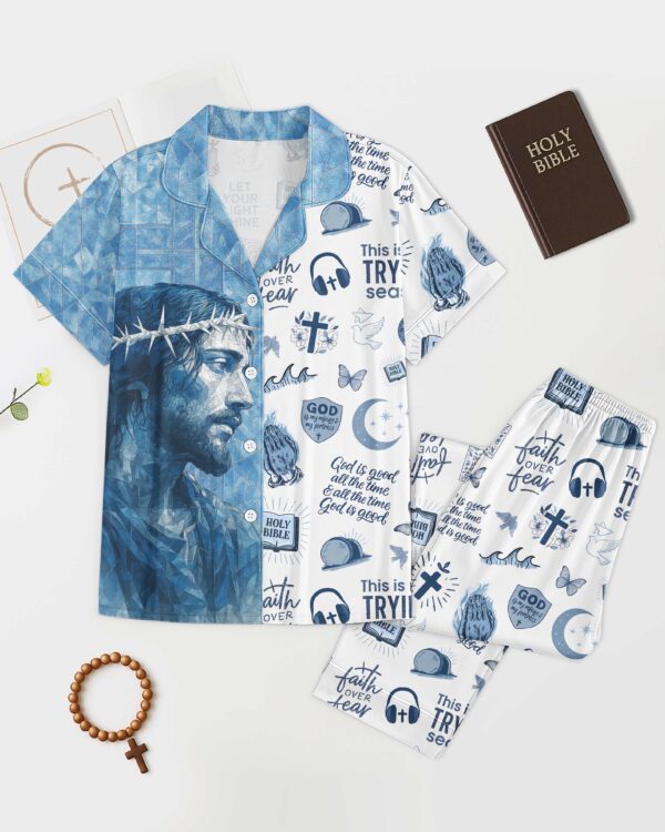 Crystal Jesus Button Pajamas - Image 3