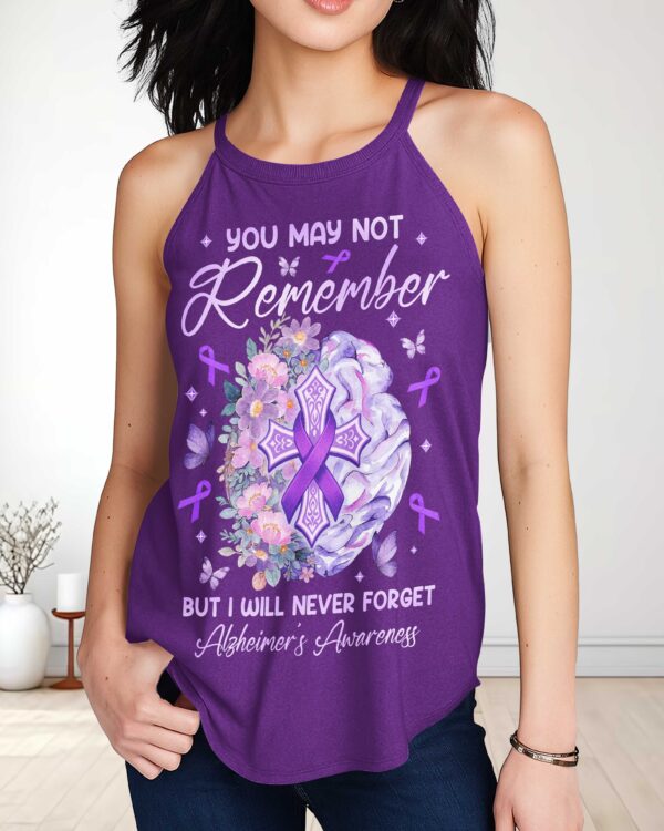 You May Not Remember But I Will Never Forget Rocker Tank Top - Image 2