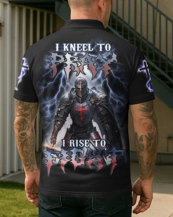 I Kneel To Pray I Rise To Fight Shirt - Image 10