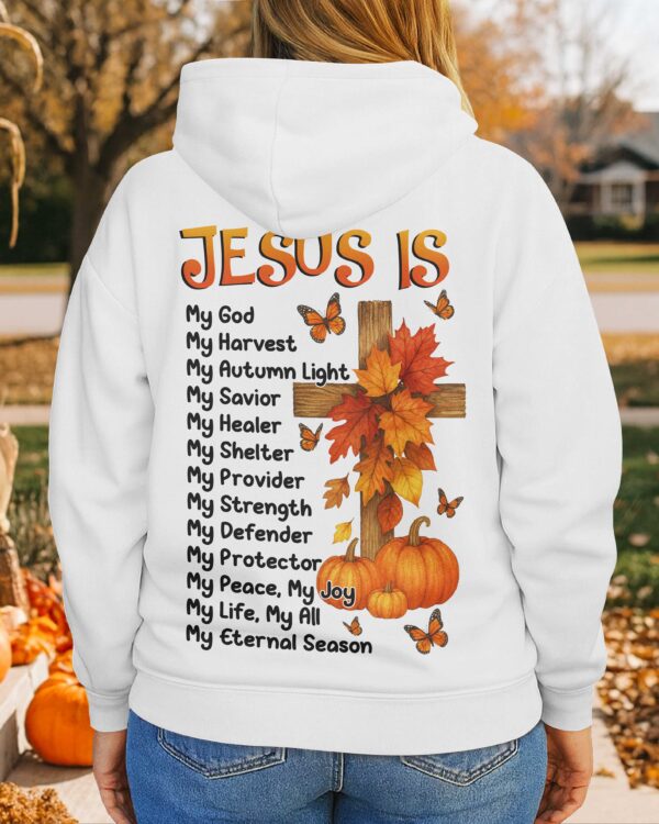 Jesus Is Zip Hoodie - Image 2