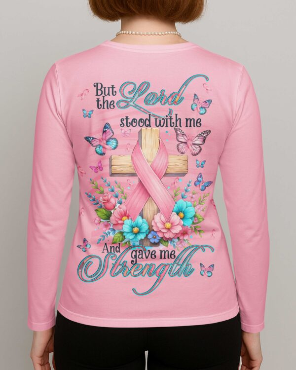 But The Lord Stood With Me V-neck Long Sleeves Shirt - Image 4