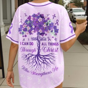 Alternative view of I Can Do All Things Through Christ All Over Print Jersey