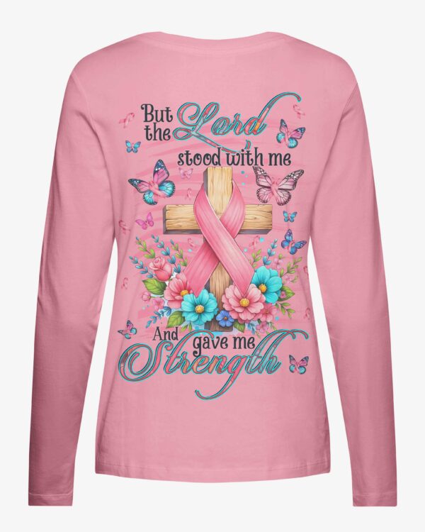 But The Lord Stood With Me V-neck Long Sleeves Shirt - Image 6