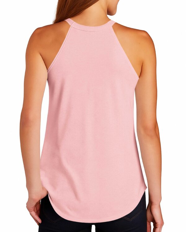 If God Brings You To It He Will Bring You Through It Breast Cancer Awareness Rocker Tank Top - Image 7