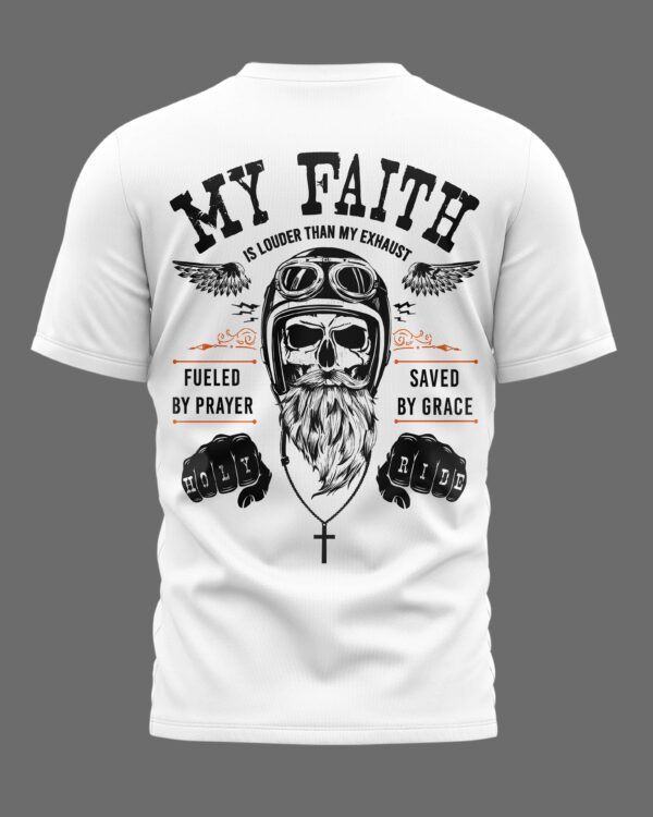My Faith Is Louder Than My Exhaust All Over Print T-Shirt - Image 10