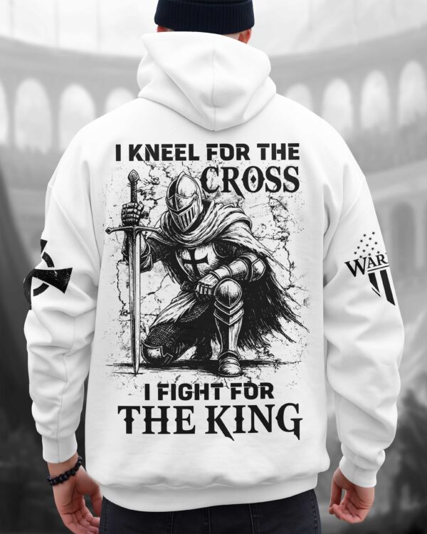 I Kneel For The Cross I Fight For The King Shirt - Image 12