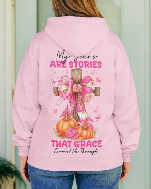 My Scars Are Stories That Grace Carried Me Through Shirt - Image 3