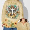 I Believe There Are Angels Among Us All Over Print V-neck Long Sleeves Shirt
