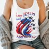 Loves Jesus And America Too All Over Print Summer Tank Top