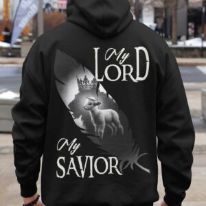 Alternative view of My Lord My Savior All Over Print Hoodie