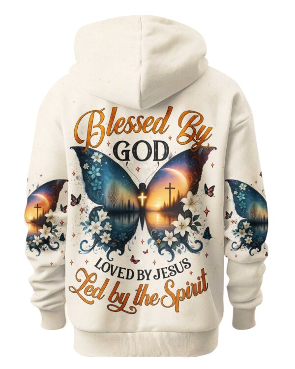 Blessed By God Loved By Jesus Led By The Spirit Shirt - Image 5