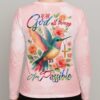 With God All Things Are Possible All Over Print V-neck Long Sleeves Shirt