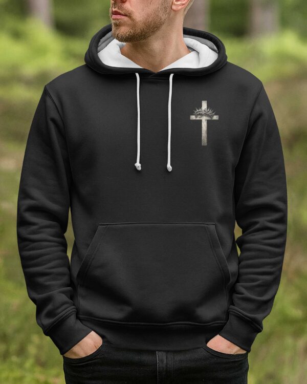 I Only Kneel For One Man And He Died On The Cross Shirt - Image 4
