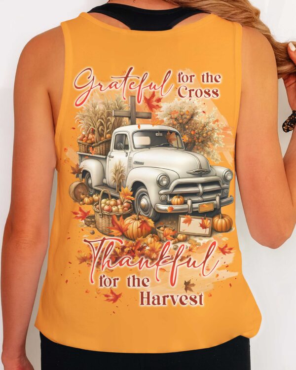 Grateful For The Cross Thankful For The Harvest Shirt - Image 13