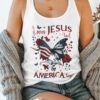 Loves Jesus And America Too All Over Print Summer Tank Top