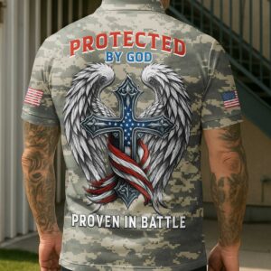 Alternative view of Protected By God All Over Print Polo
