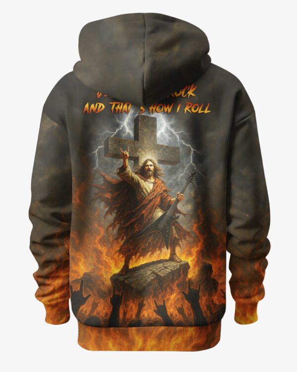 Jesus Is My Rock And That's How I Roll Shirt - Image 11