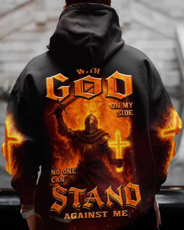 With God On My Side No One Can Stand Against Me Hoodie - Image 3