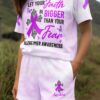 Let Your Faith Be Bigger Than Your Fear Alzheimer Awareness Women Set