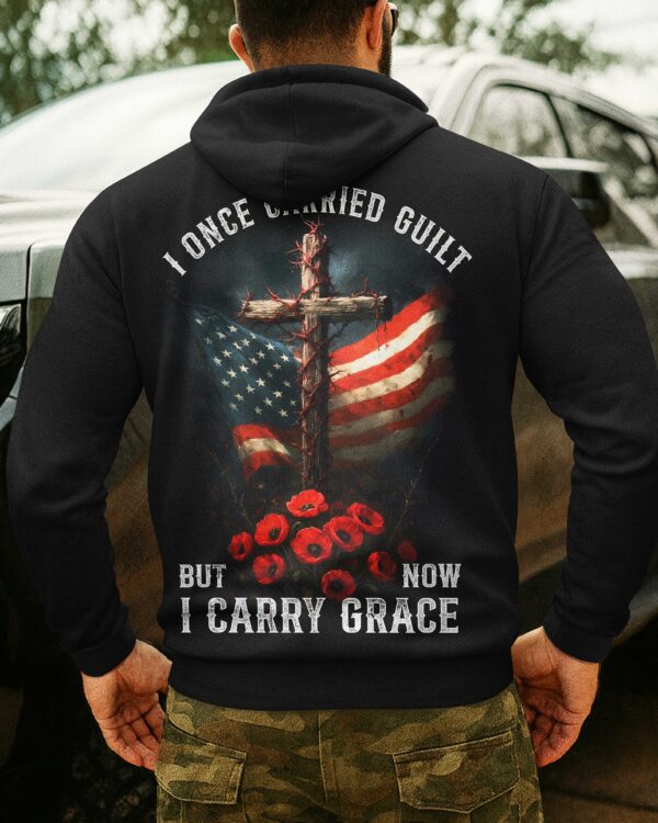 I Once Carried Guilt But Now I Carry Grace Shirt - Image 9