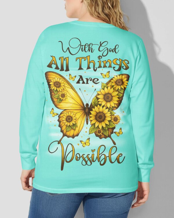 With God V-neck Long Sleeves Shirt - Image 3