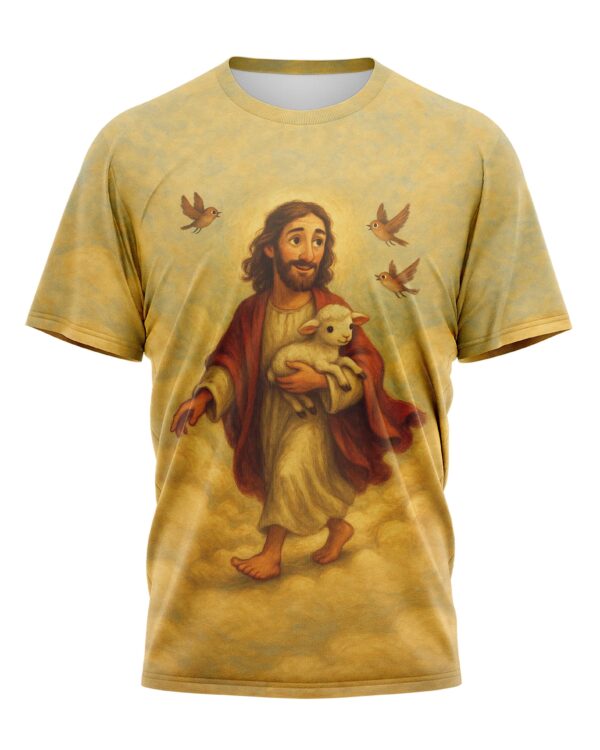 Walk By Faith Not By Sight All Over Print T-Shirt - Image 7