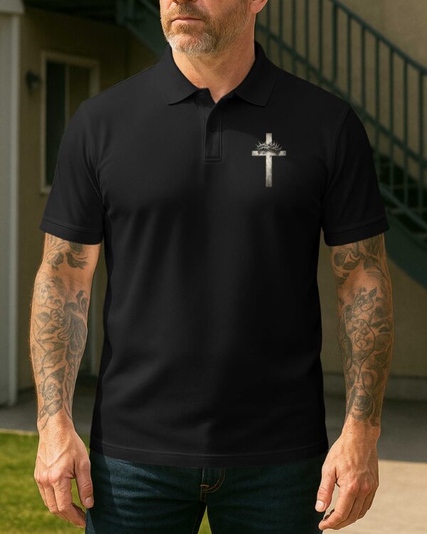 I Only Kneel For One Man And He Died On The Cross Shirt - Image 13
