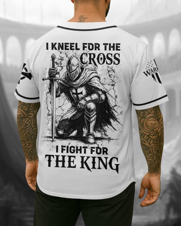 I Kneel For The Cross I Fight For The King Shirt - Image 3