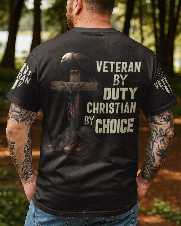 Veteran By Duty All Over Print T-Shirt - Image 3