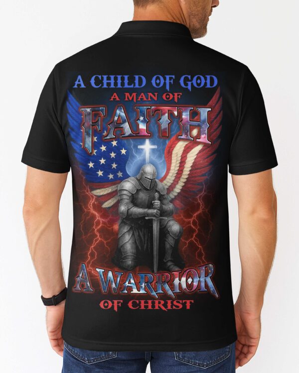 A Child Of God All Over Print Polo Shirt - Image 3