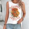 God Is Within Me I'll Not Fail Psalm Crop Out Wrap Back Tank Top