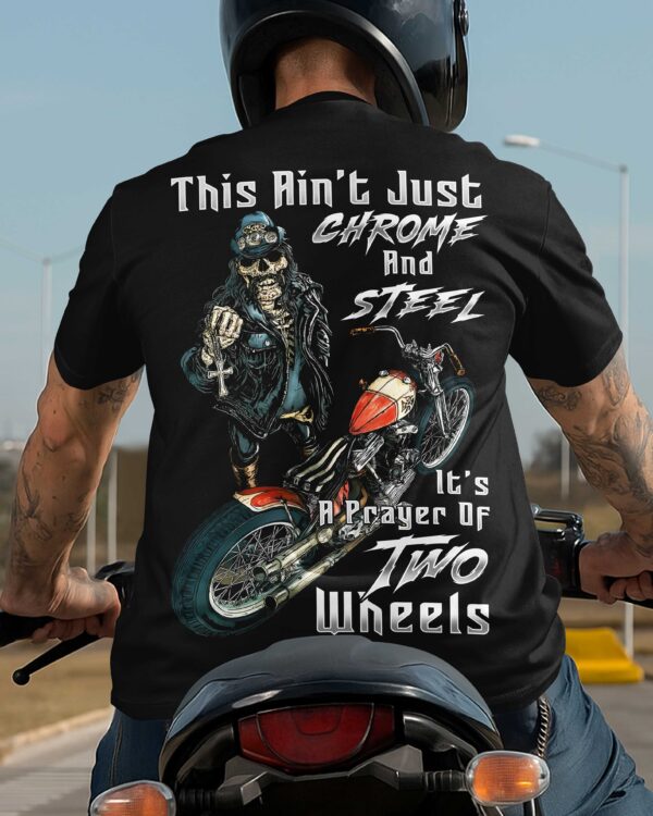 This Ain't Just Chrome And Steel All Over Print T-Shirt - Image 3