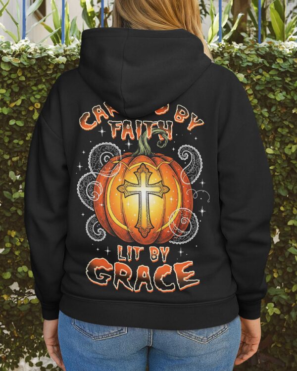 Carved By Faith Lit By Grace Hoodie - Image 6