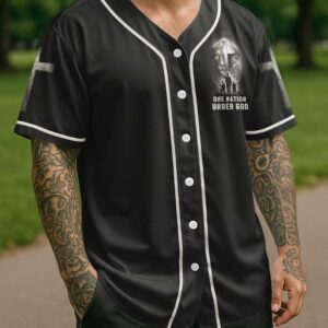 Alternative view of Not Just A Veteran God's Soldier Forever Jersey