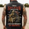 I'm A Soldier Sleevesless Denim Shirt