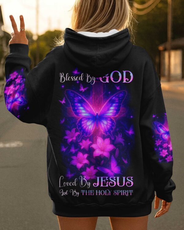 Blessed By God Loved By Jesus Led By The Holy Spirit Shirts - Image 6
