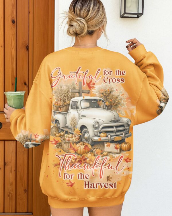 Grateful For The Cross Thankful For The Harvest Shirt - Image 14