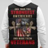God Took The Strongest Americans Sleeveless Puffer Jacket