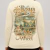 Jesus Take The Wheel All Over Print V-neck Long Sleeves Shirt