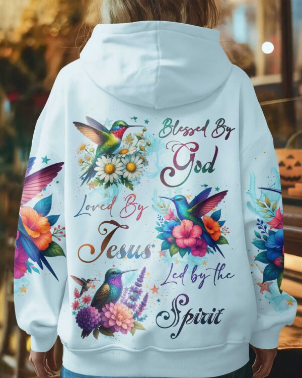 Blessed By God Loved By Jesus Led By The Spirit Shirt - Image 3