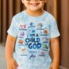 I Am A Child Of God All Ocean Animals Over Print T-Shirt Kid